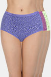 Amante High Rise Full Coverage Hipster Panty (Pack of 3)- Multicolor — thumbnail 1
